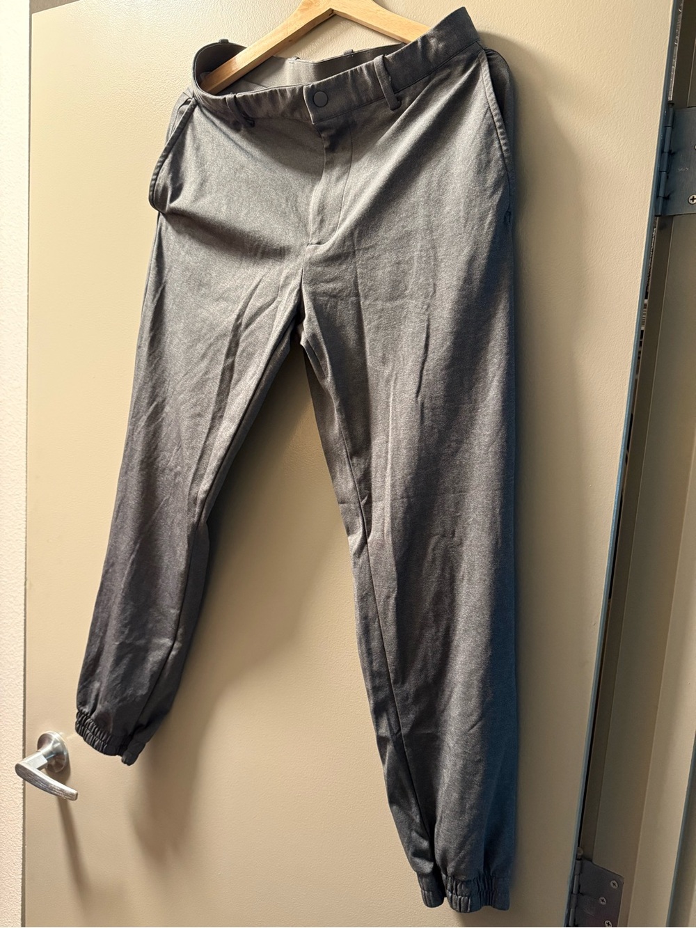 Men's Gray Jogger Dress Pants